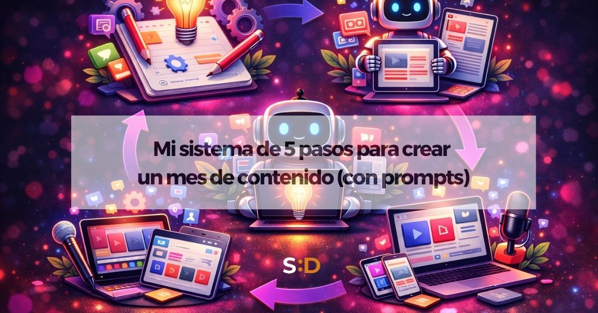 Mi sistema de 5 pasos para crear un mes de contenido (con prompts)