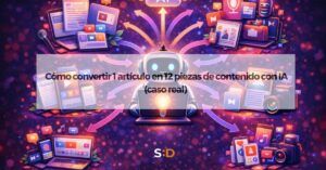 Cómo convertir 1 artículo en 12 piezas de contenido (caso real con IA)