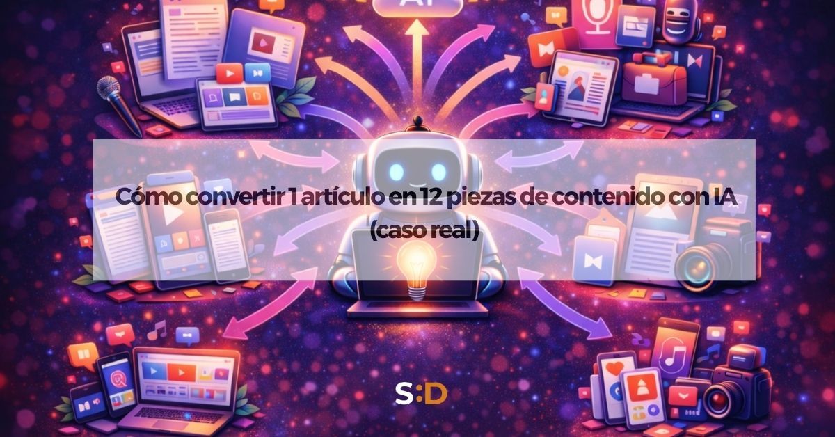 Cómo convertir 1 artículo en 12 piezas de contenido (caso real con IA)